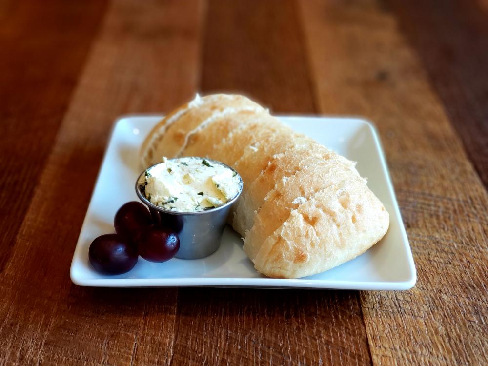 Ciabatta Bread Served with Herbed Butter