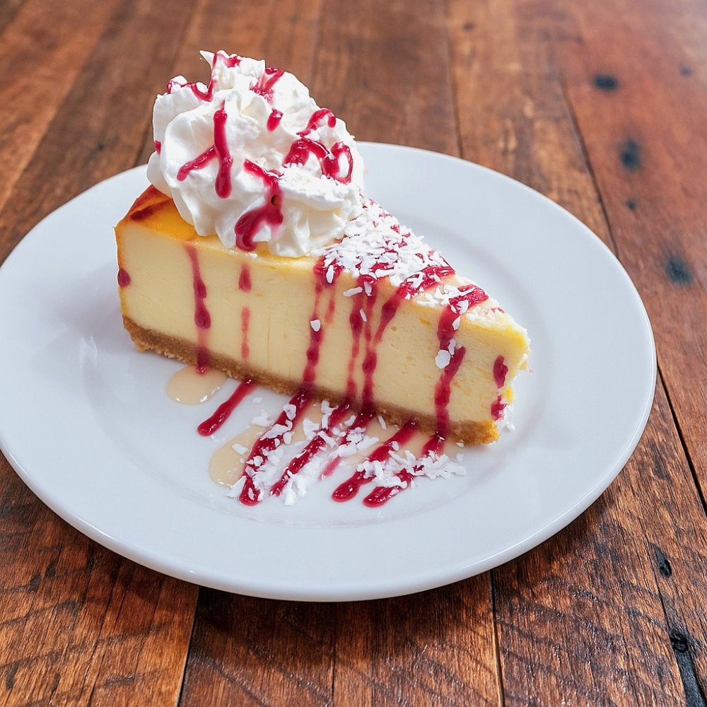 white chocolate rapsberry cheesecake
