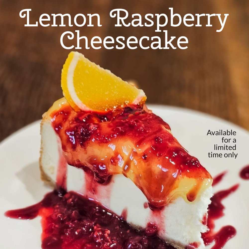 lemon raspberry cheesecake