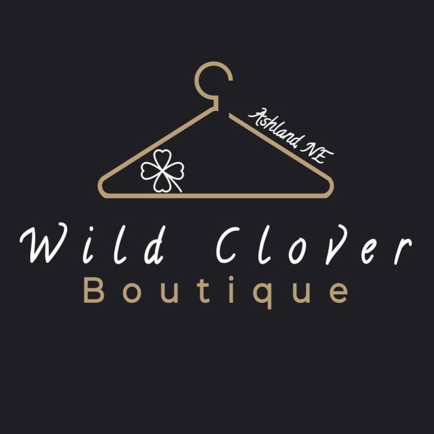Black background with wild clover logo