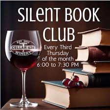 wine glass and book