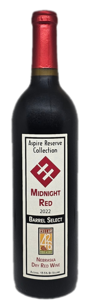 midnight red wine bottle