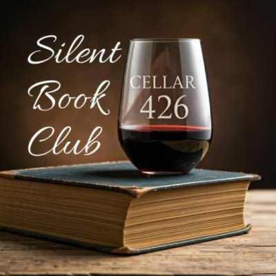 Book with wine glass