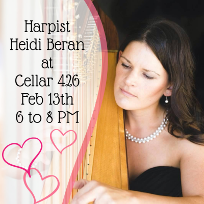 close up of woman playing a harp